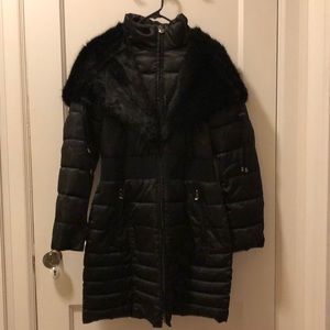 Black winter long coat!